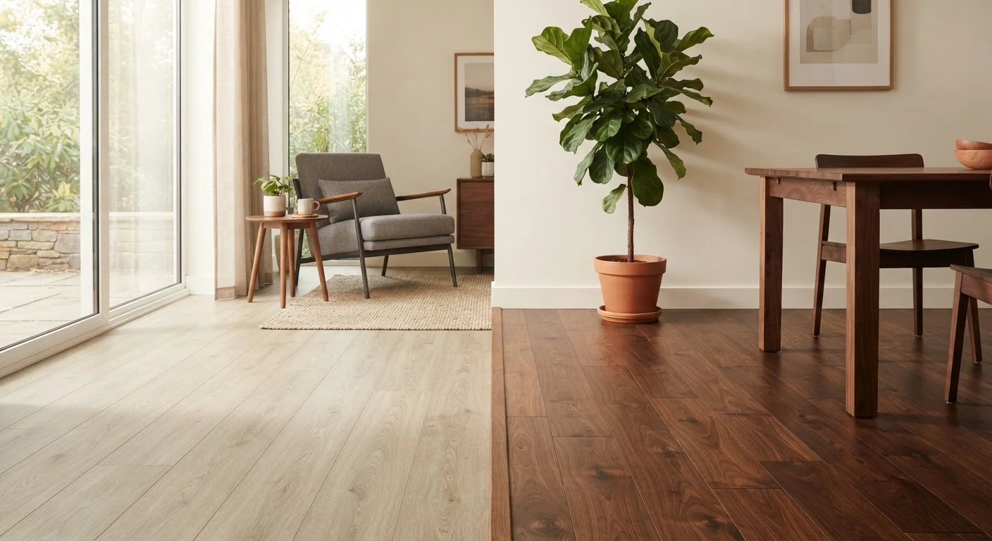 Laminate vs. Hardwood Flooring: A Side-by-Side Look at Durability, Feel, and Upkeep