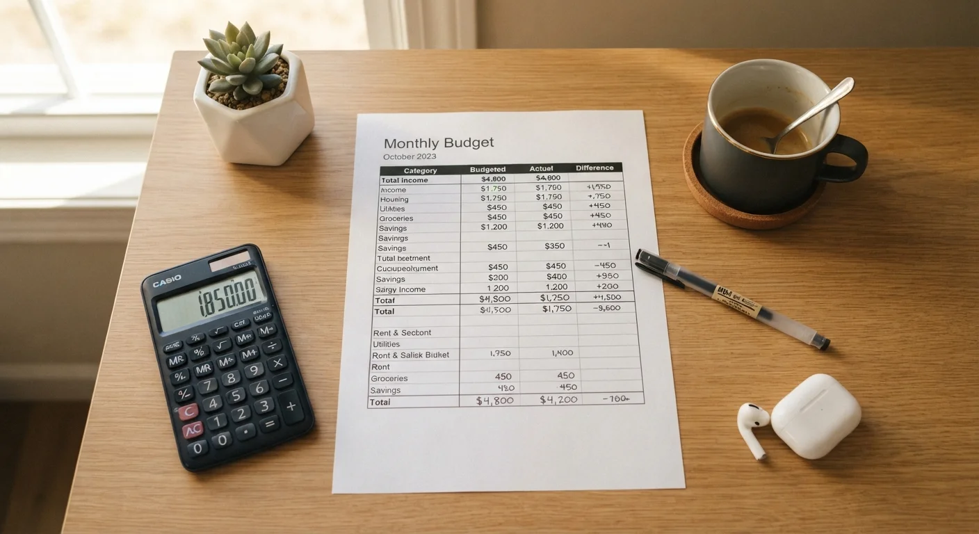Monthly Budget Review Checklist