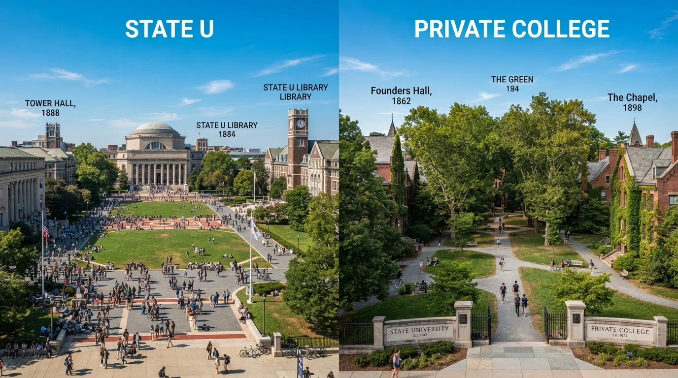 Public University vs. Private College: Understanding the Real Differences