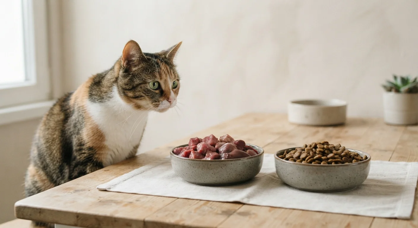 Raw Diets vs. Commercial Cat Food: What the Research Actually Shows