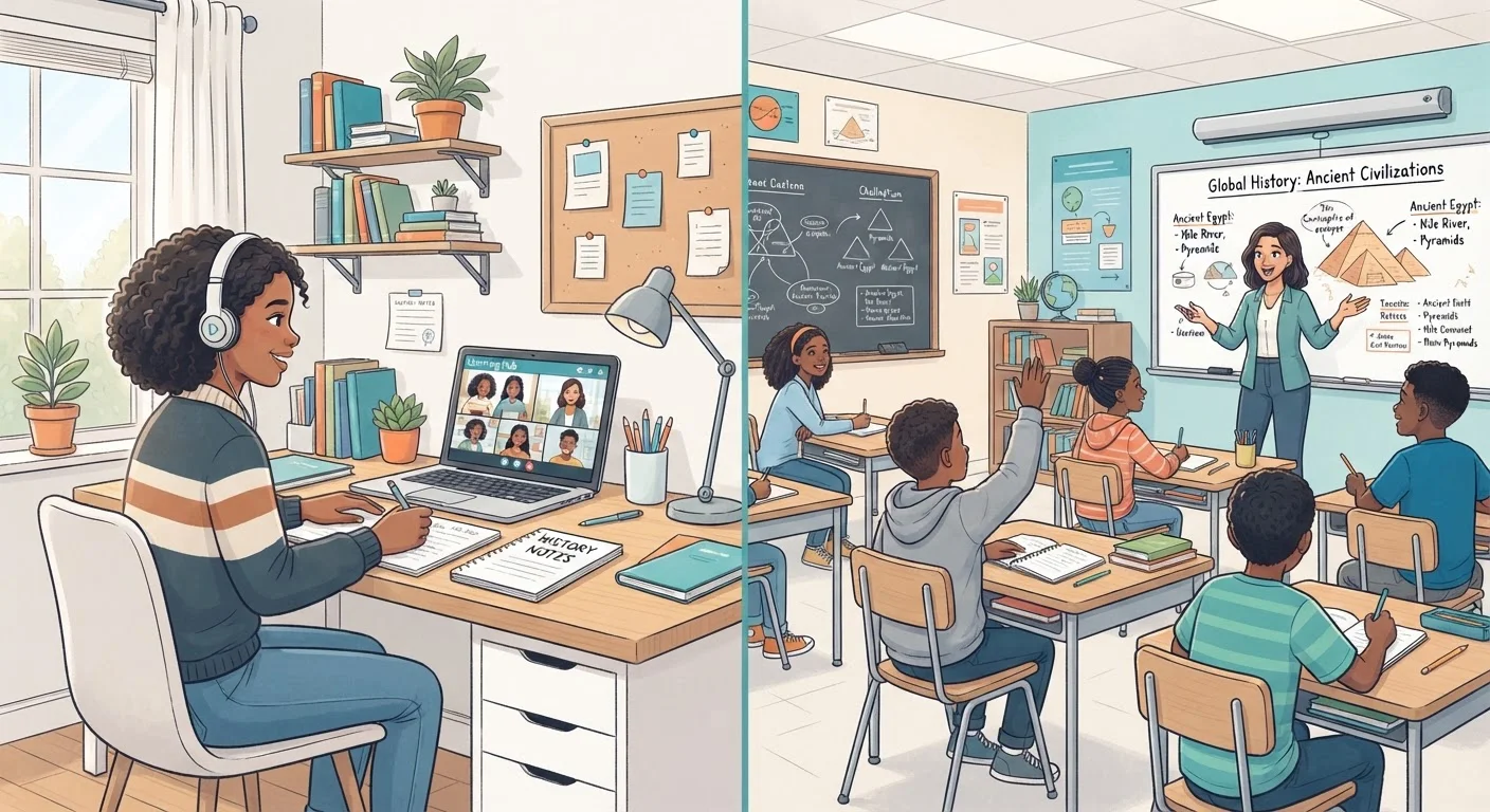 The Real Trade-Offs of Learning Online Versus in a Classroom